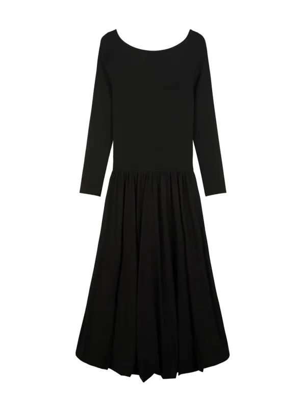 PUMPKIN JERSEY DRESS (BLACK)