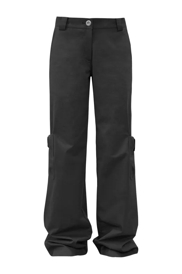 BOW CARGO PANTS (CHARCOAL)