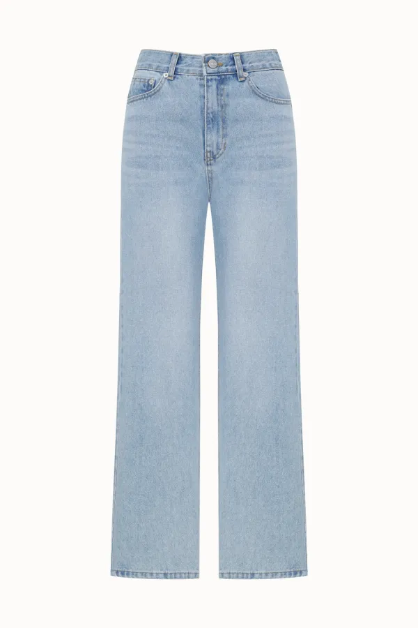 [3차 리오더][기장선택]Classic Straight Denim[LMBFSP23DN3129]-Light Blue