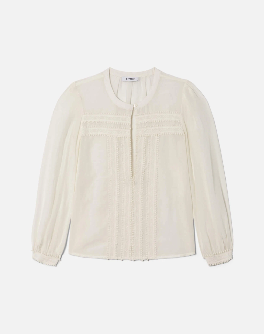 리던 Tate Long Sleeve Blouse - Ivory 상품 이미지 1