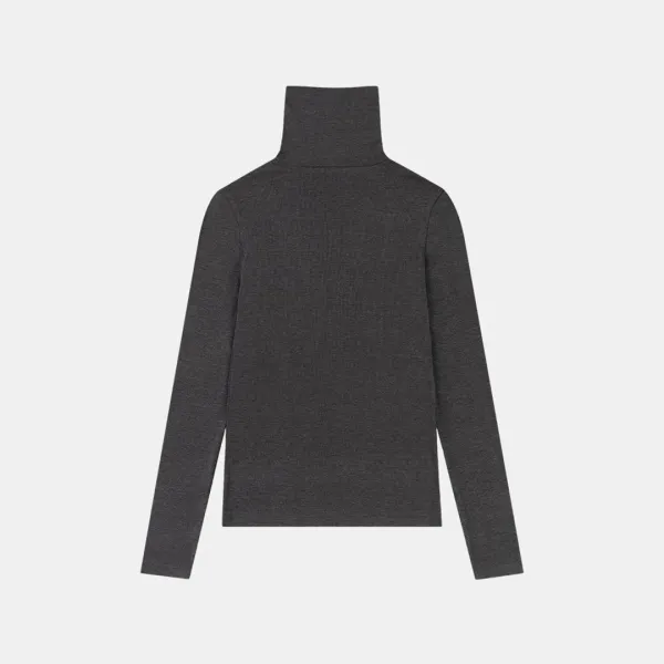 SITP5238 울 블렌드 베이직 터틀넥 탑_Charcoal