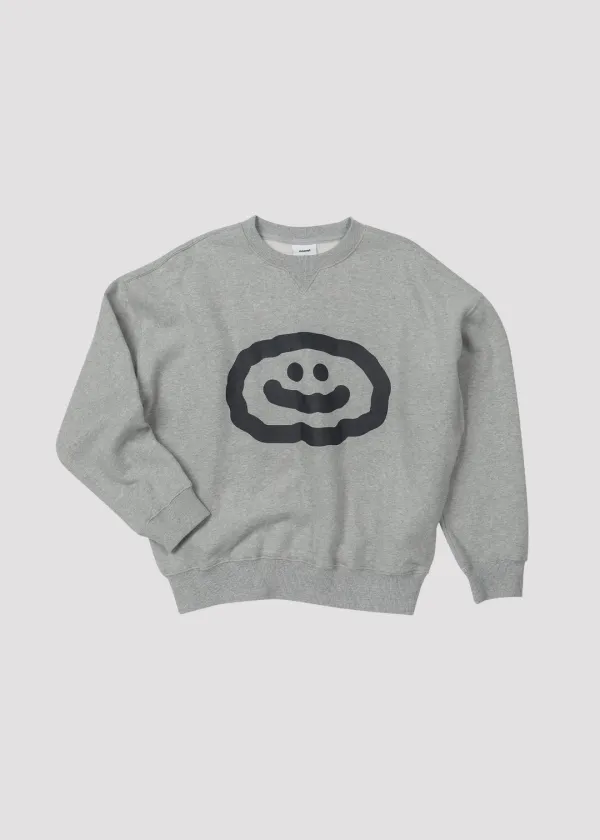 WARM SWEAT FLAT LOVE MELANGE GREY