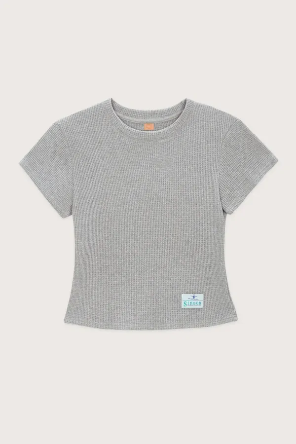 Logo Waffle T-Shirt (Melange Grey)