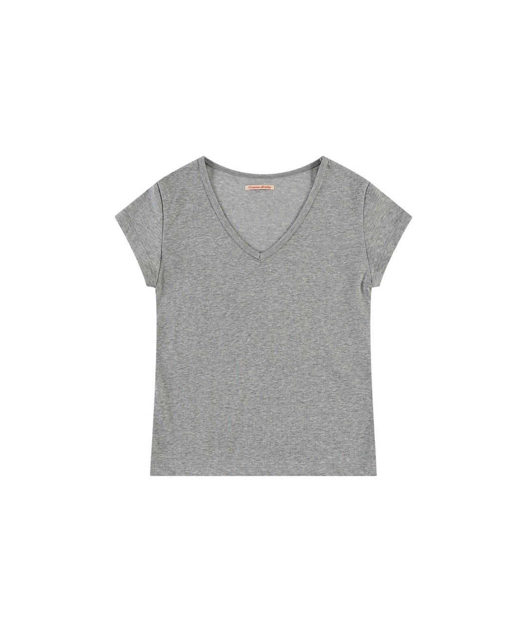 반원 아뜰리에 A3597 에센셜 V넥 티셔츠_Light gray 상품 이미지 1