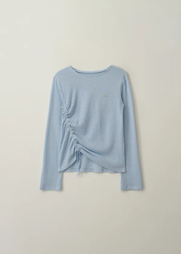 STRING PUNCHING T-SHIRT (pale blue)