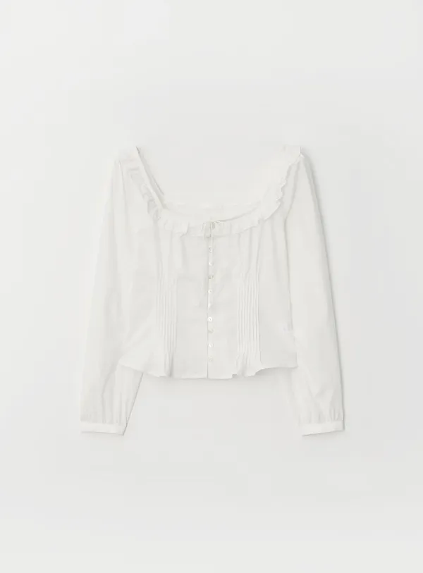 [2ND]Ivy pintuck blouse