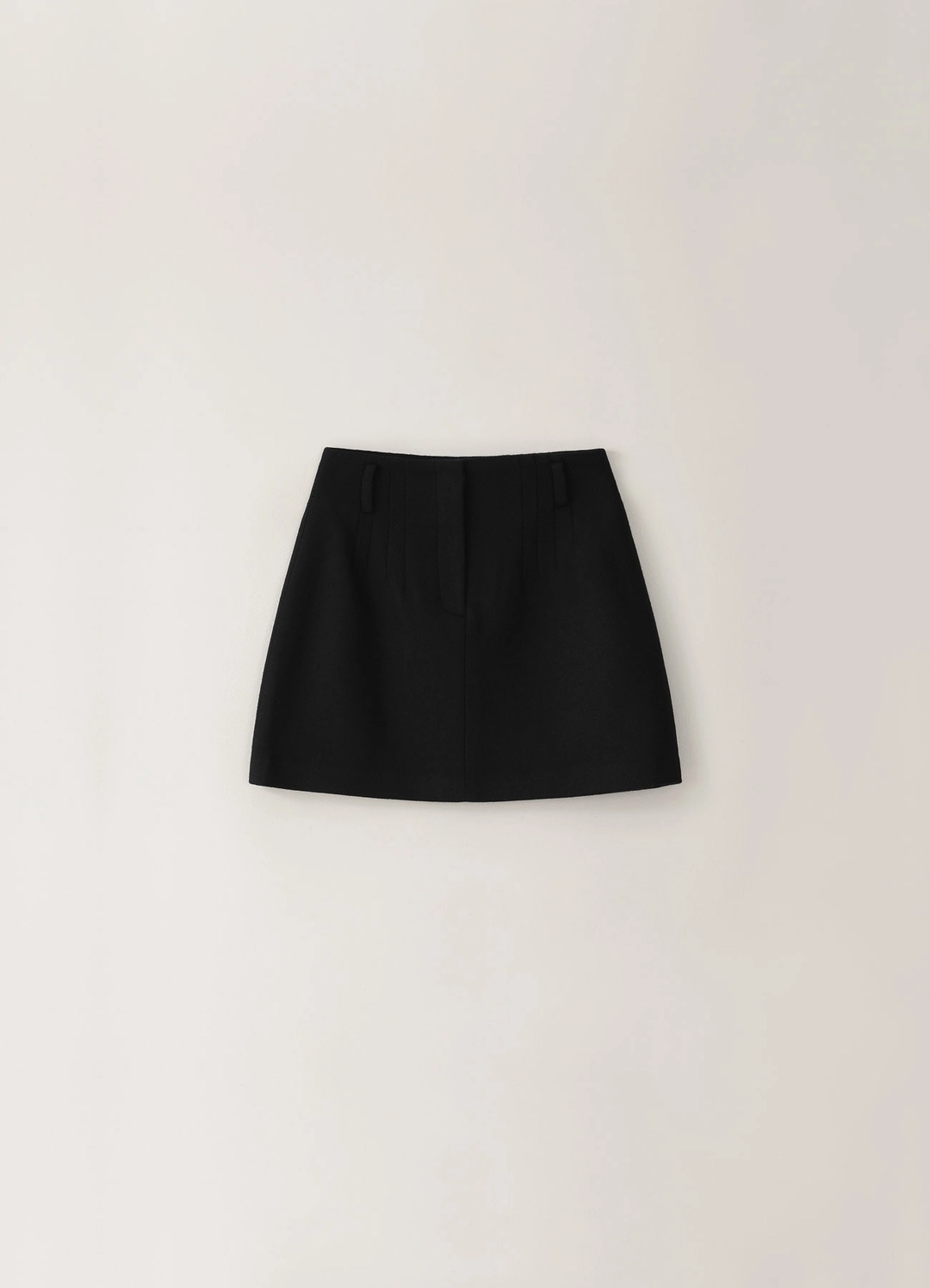 페블엠 2ND / Wool Twill Miniskirt - Black 상품 이미지 1