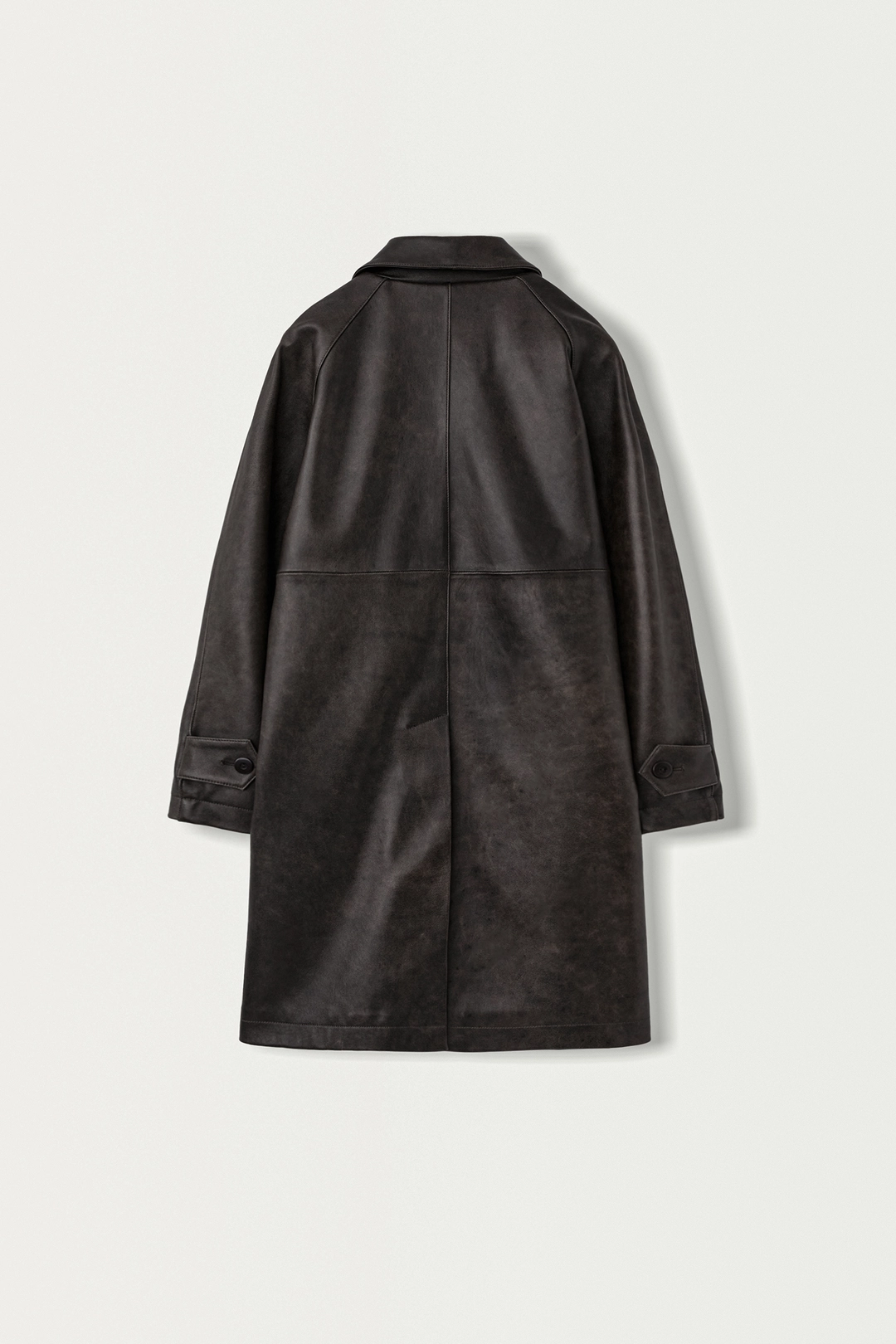 낫띵리튼 Raglan lambskin coat (Vintage brown) 상품 이미지 2
