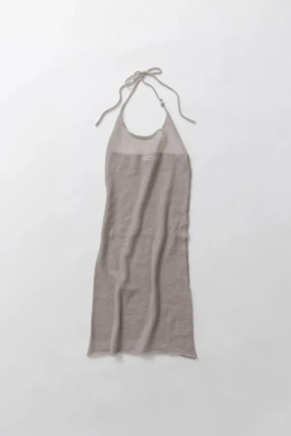a veil knit dress (grey)