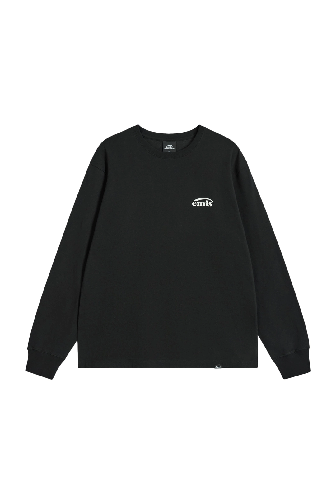 이미스 LOGO LONG SLEEVE T-SHIRT-BLACK 상품 이미지 1