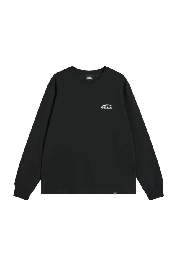 LOGO LONG SLEEVE T-SHIRT-BLACK