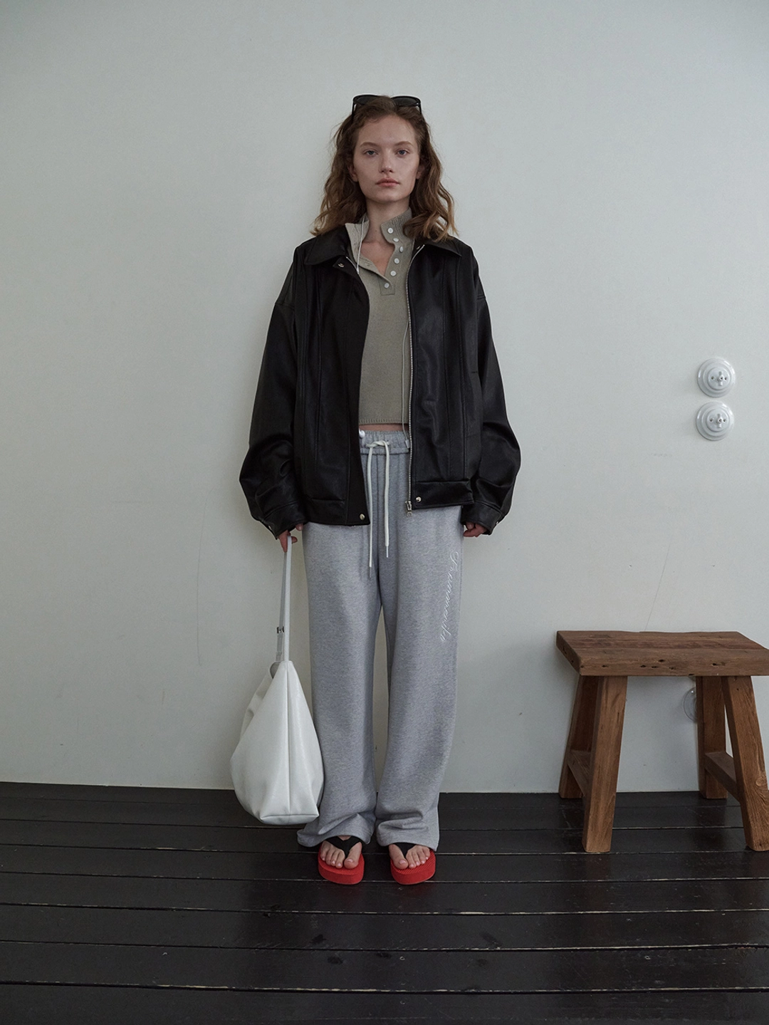 프랑메리코 Signature Sweat Pants - Gray 상품 이미지 1
