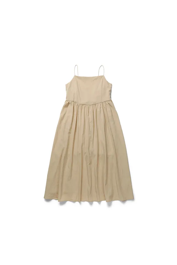 Summer tie dress_beige