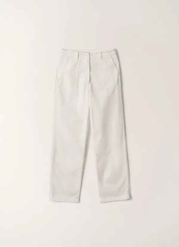 4TH/ Nou fatigue pants (White)