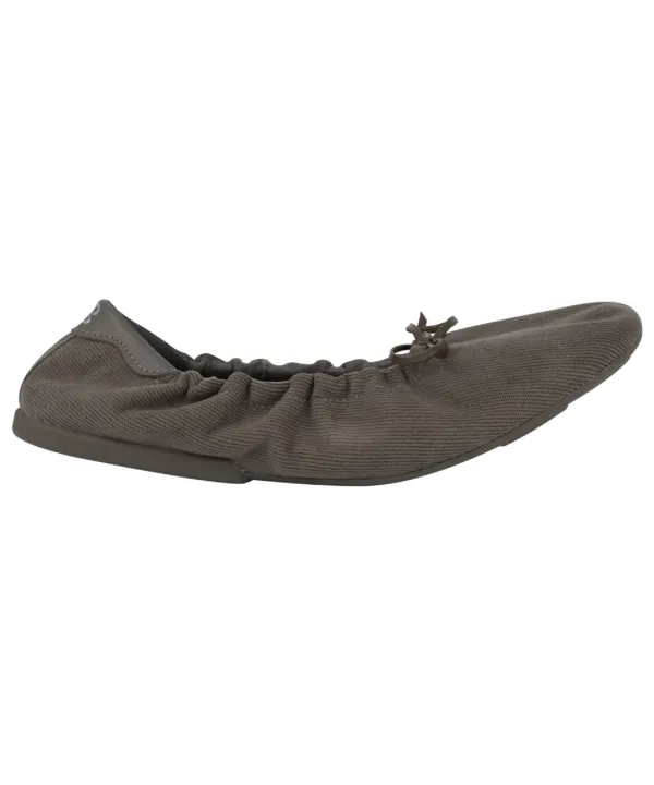 SHIRRING FLAT SHOES BROWN