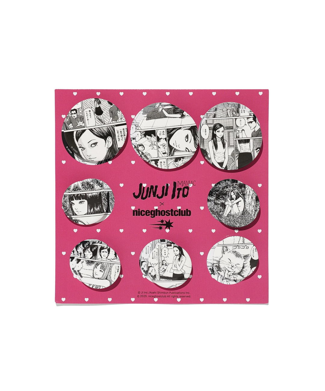 나이스고스트클럽 junji ito maniac tomie cartoon pin button set[mix] 상품 이미지 2