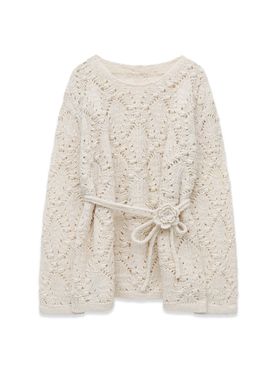 마가린핑거스 CORSAGE POINTELLE PULLOVER (IVORY) 상품 이미지 3