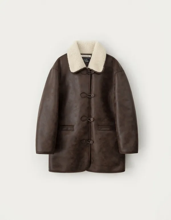 Vintage Shearling Mustang - Dark Brown