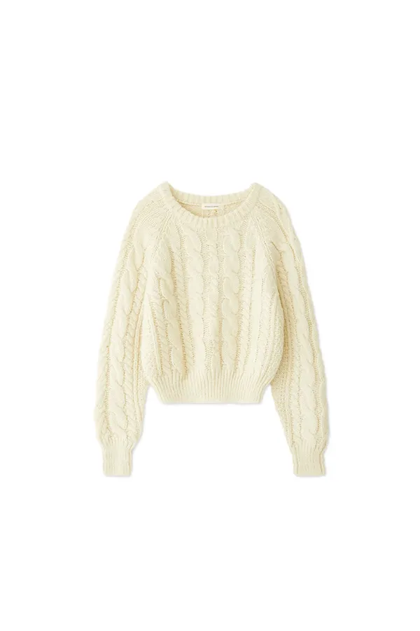 Robin cable knit_ivory