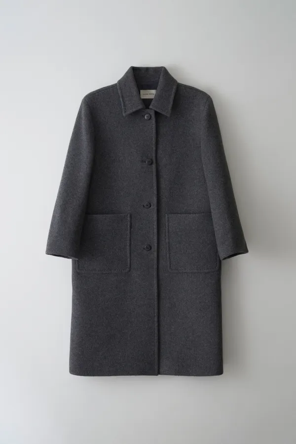 5TH / Rohmer long wool coat (Dark gray)