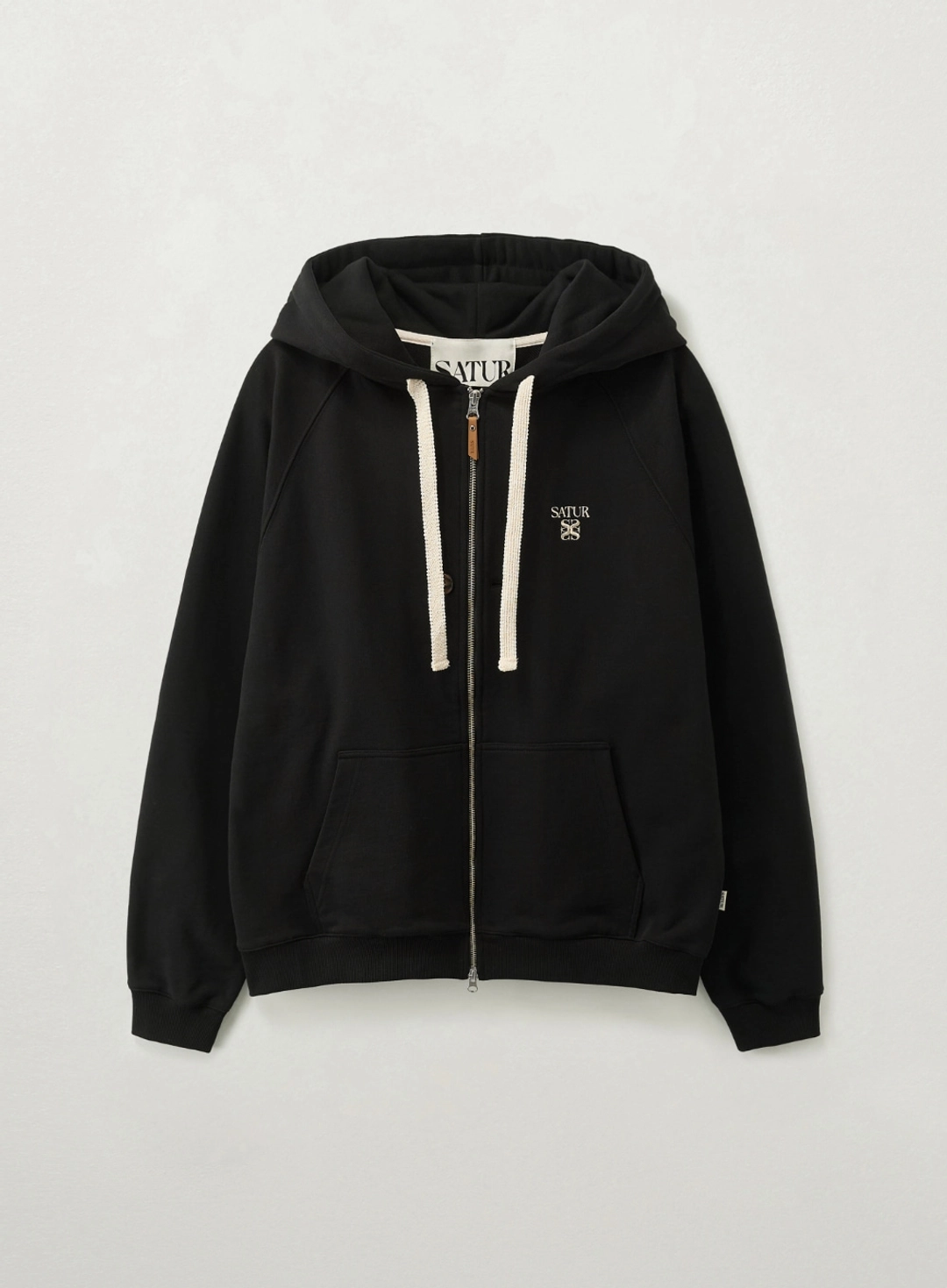 세터 Loren Small Logo Hood Zip-up - Black 상품 이미지 1