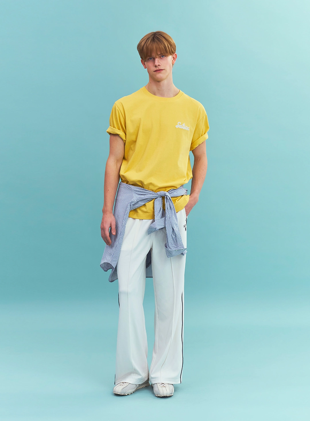세터 Flowing Small Logo T-Shirt - Yellow 상품 이미지 3