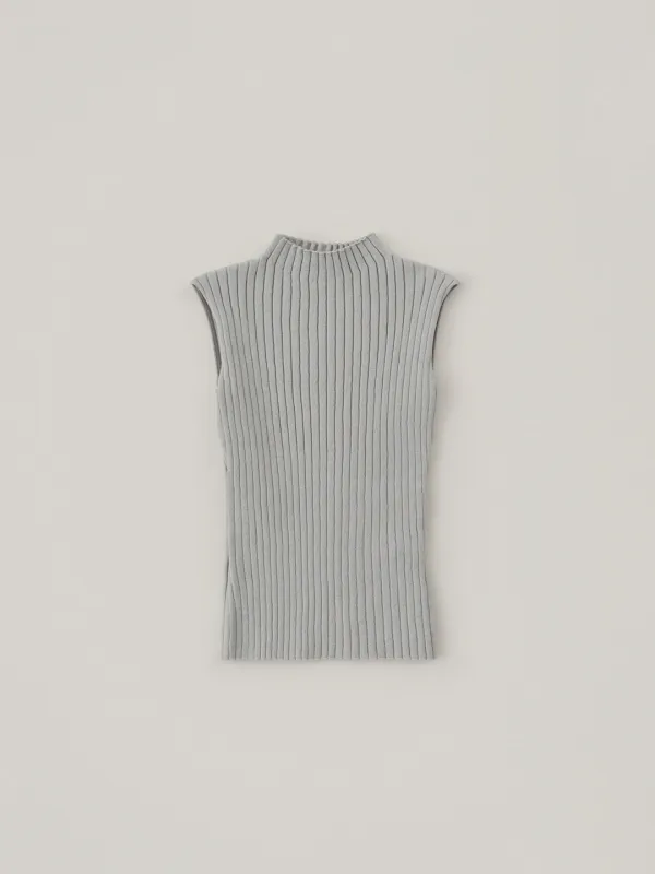 Kate Sleeveless Knit - Light Gray