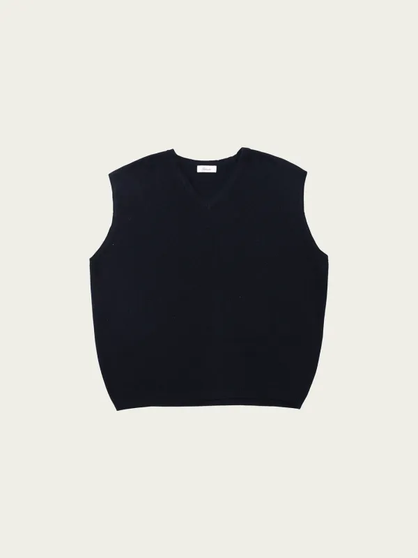 Leze Knit Vest - Navy