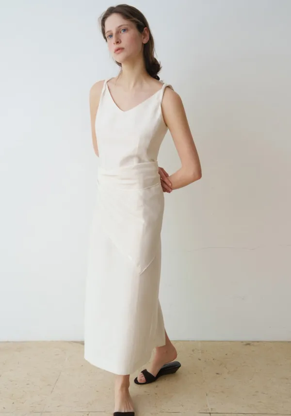 SERENE VISCOSE KNOT OPS_IVORY_OF1C2XOP02IVY