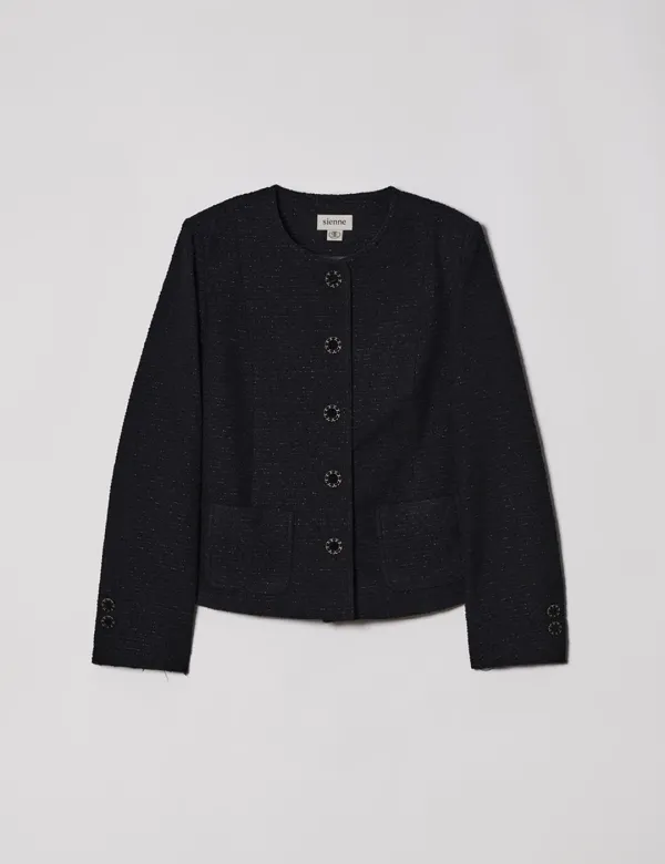 Matilda Tweed Jacket (Black)