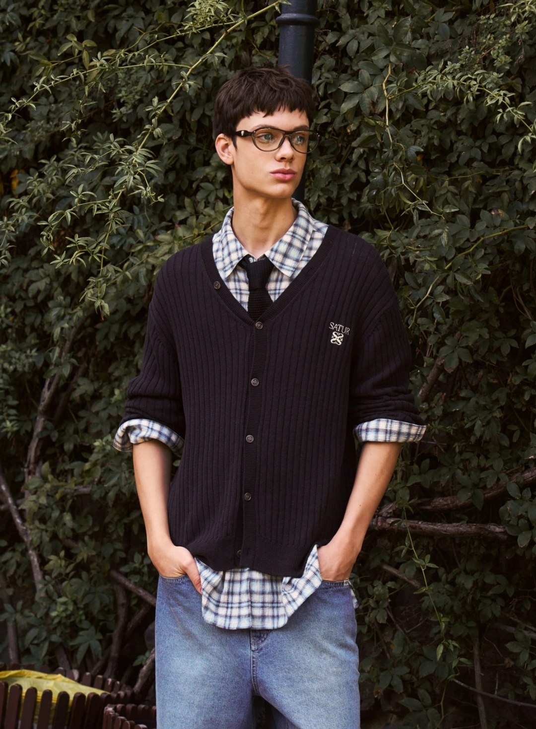 세터 Faro Linen Cardigan - Black 상품 이미지 2