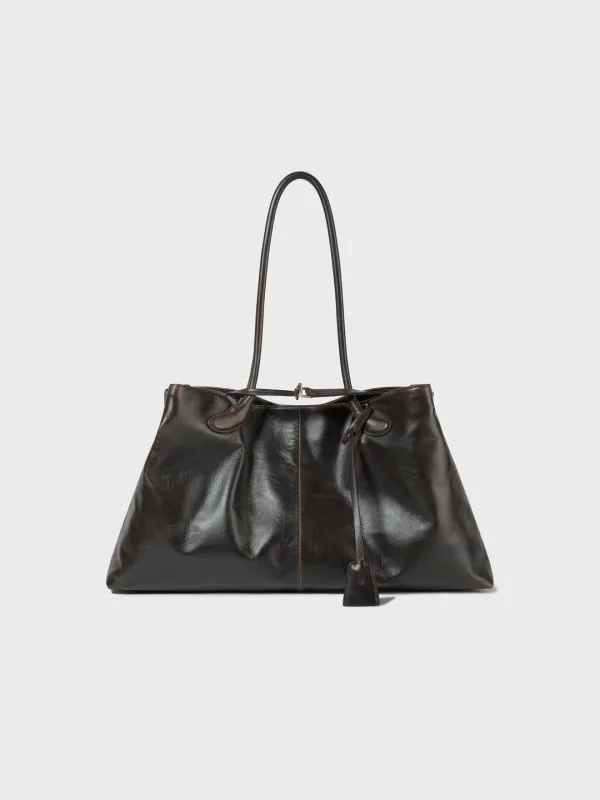 Haricot Bag_Leather Brown