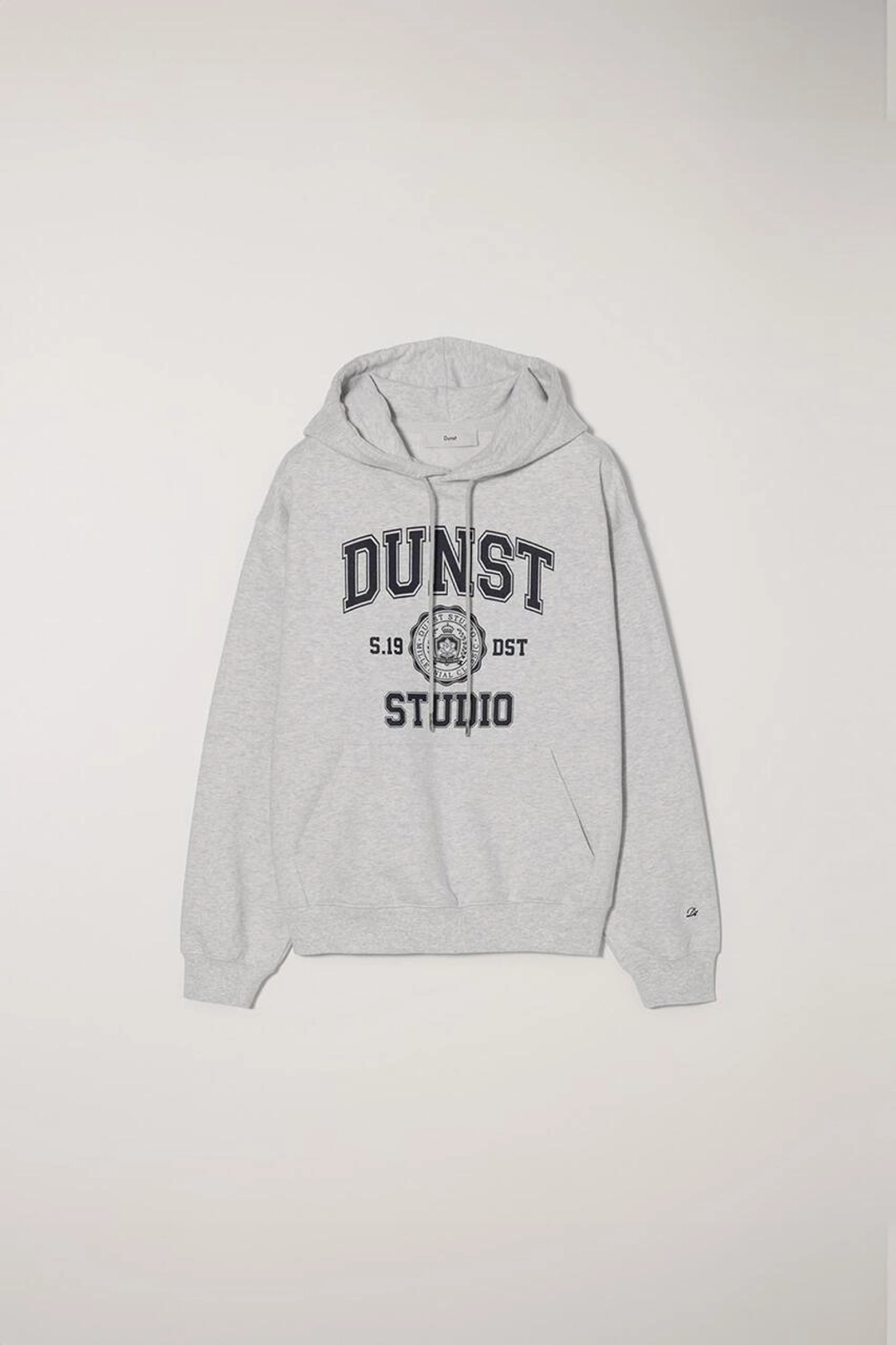 던스트 UNISEX CLASSIC LOGO HOODIE LIGHT MELANGE GREY 상품 이미지 1