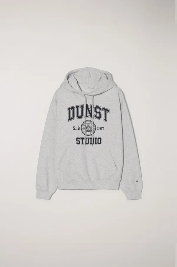 UNISEX CLASSIC LOGO HOODIE LIGHT MELANGE GREY