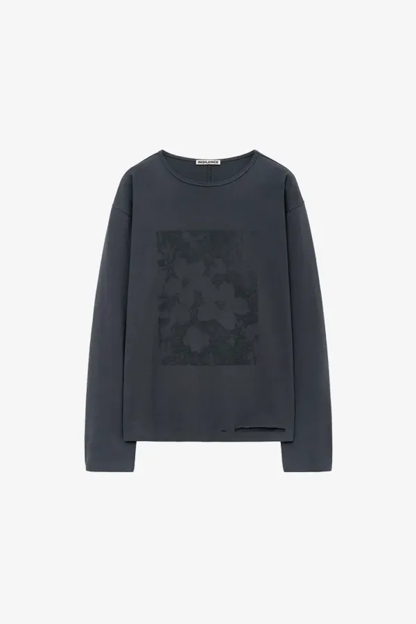 내츄럴 그래픽 티셔츠 CHARCOAL