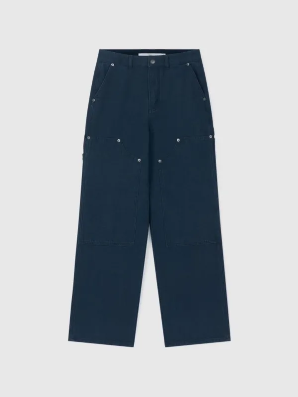 Double Knee Pants (Dusty Navy)