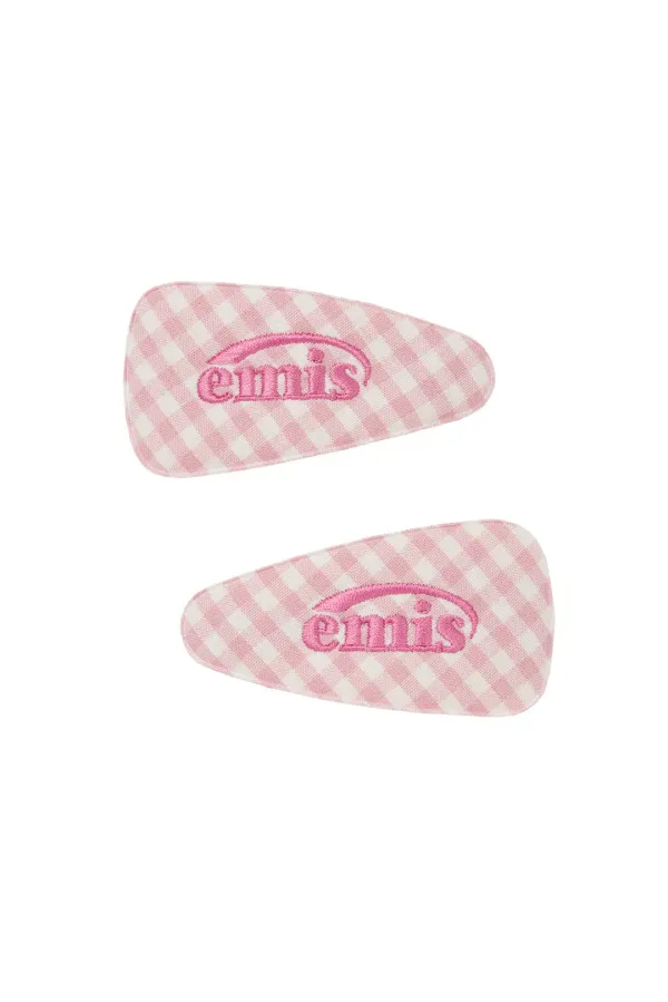 GINGHAM CHECK WIDE HAIRPIN