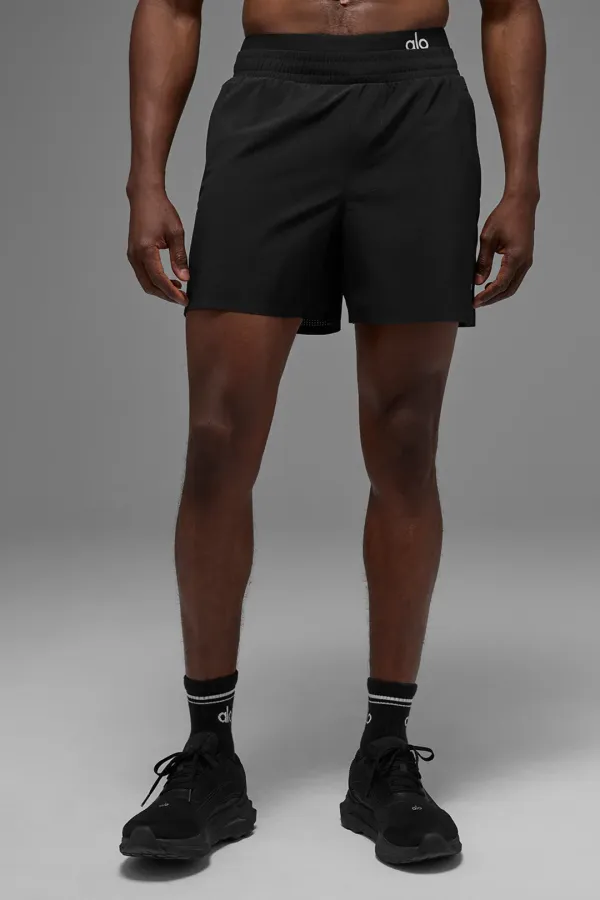 5" Traction Running Short - Black