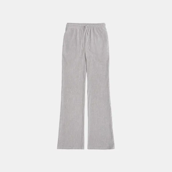 SIPT7094 벨로 골지 부츠컷 밴딩 팬츠_Melange gray