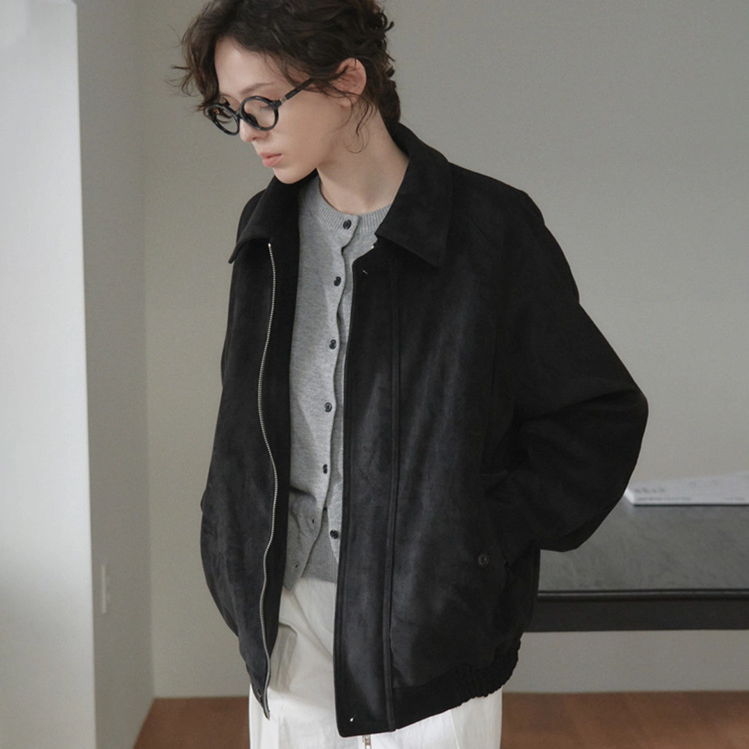 엘리오티 Irene Suede Blouson Jacket_2Color 상품 이미지 3