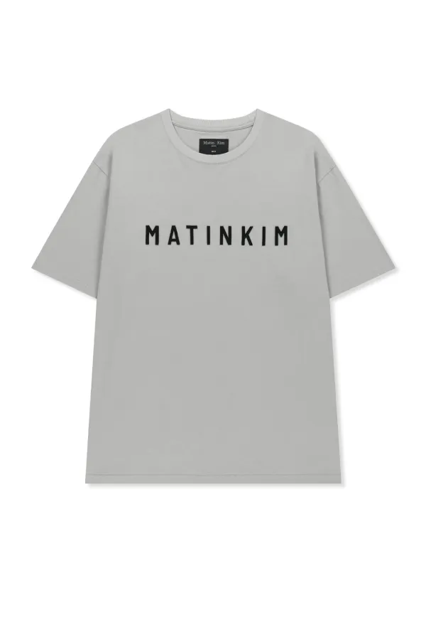 APPLIQUE FELT LOGO TOP FOR MEN IN GREY