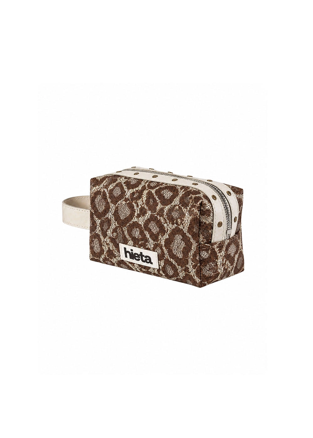 히에타 [2nd] Mia Lace Stud Pouch / Brown 상품 이미지 2