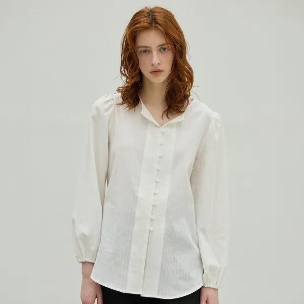 Lace Puff Blouse_3Color