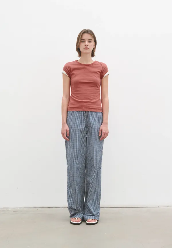Vintage cap sleeve t-shirt (brick)