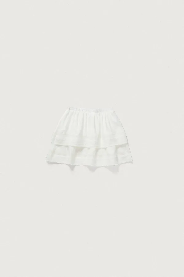 BLOOM LACE SKIRT [WHITE]