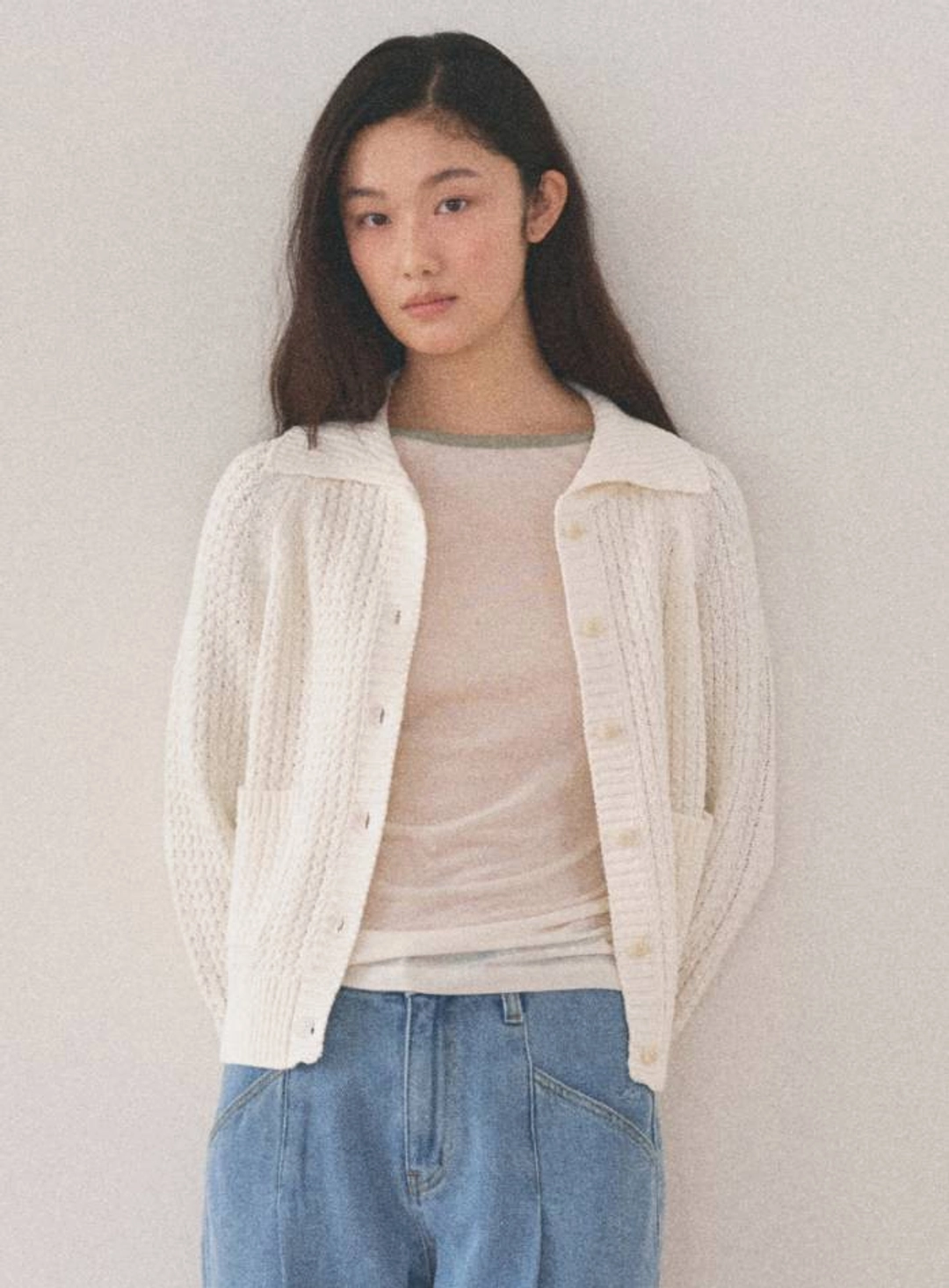 망고매니플리즈 WEZZY CARDIGAN_CREAM 상품 이미지 2