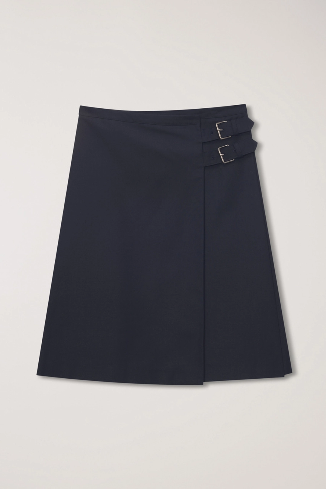 던스트 PLEATS MIDI SKIRT NAVY_UDSK6A203N2 상품 이미지 1