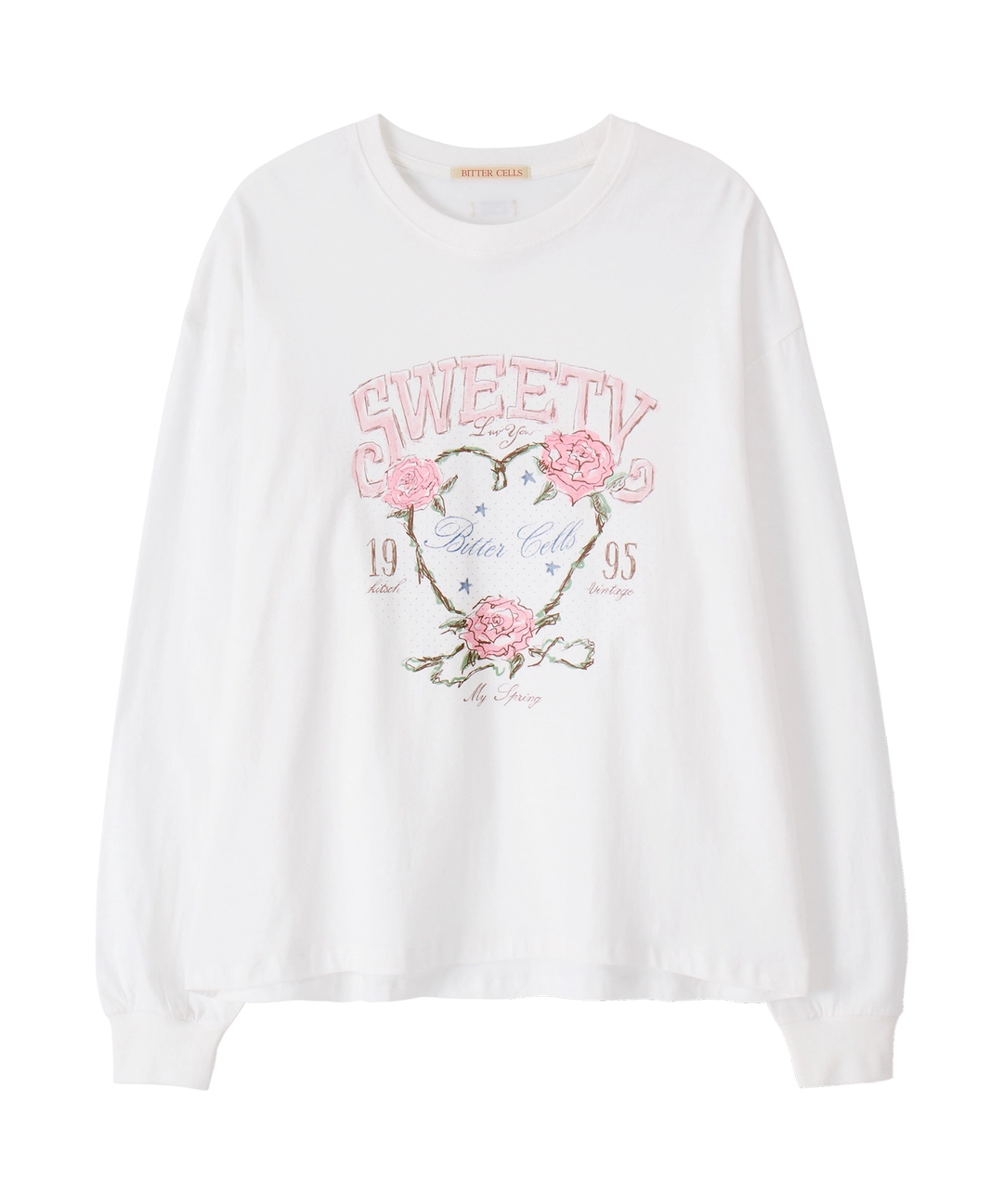 비터셀즈 Rose Petal Long Sleeve-Ivory 상품 이미지 1