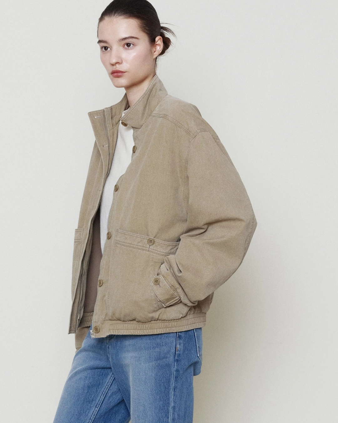 브라운야드 (9/18 예약 배송)W Washed Explorer Jacket, Dark Beige 상품 이미지 2
