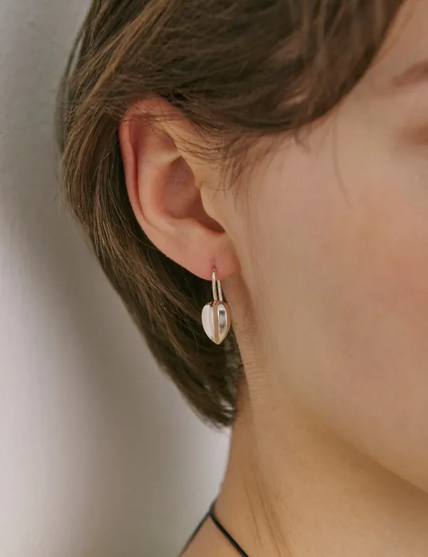 Petal Drop Hoop Earrings